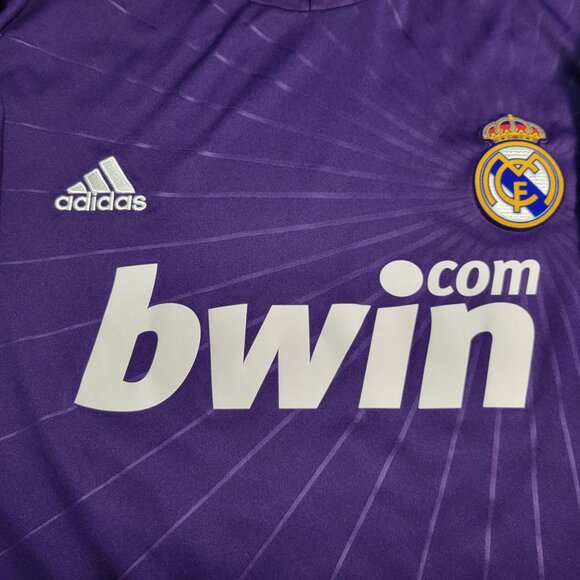 Cristiano Ronaldo Real Madrid 2010 2011 UEFA Third Soccer Jersey Shirt L - Picture 3 of 9